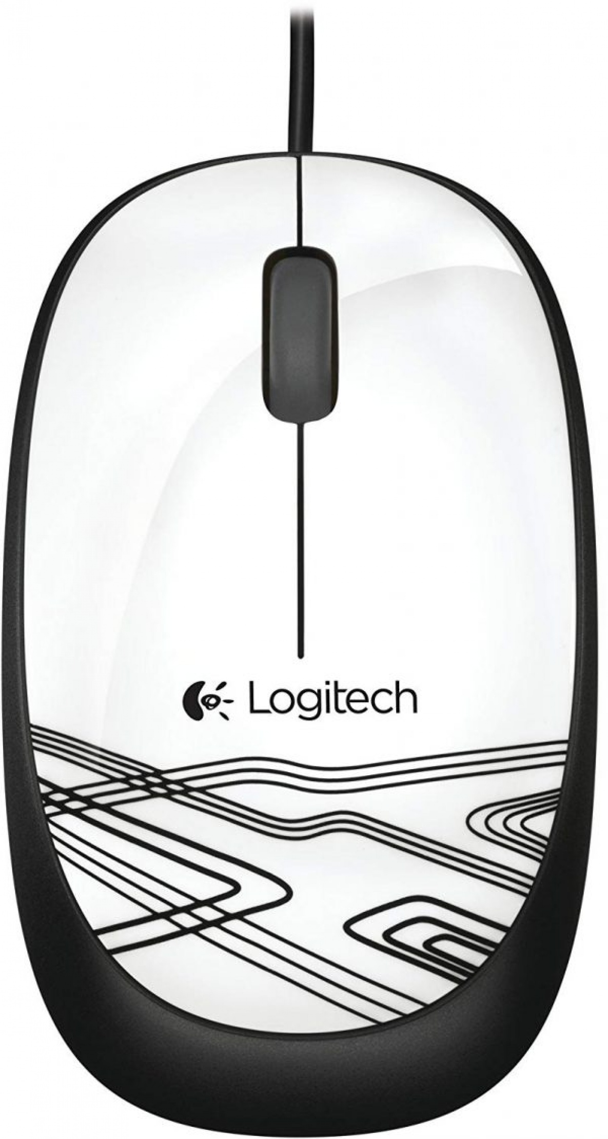 logitech wired mouse m105 black