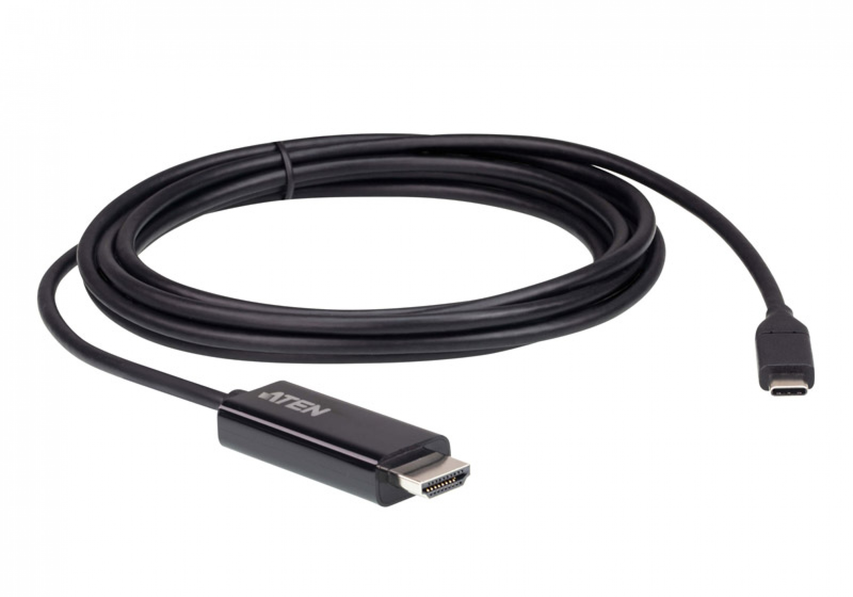 damage Peep distortion Cablu USB-C la HDMI 4K@60Hz T-T 2.7m Negru, ATEN UC3238