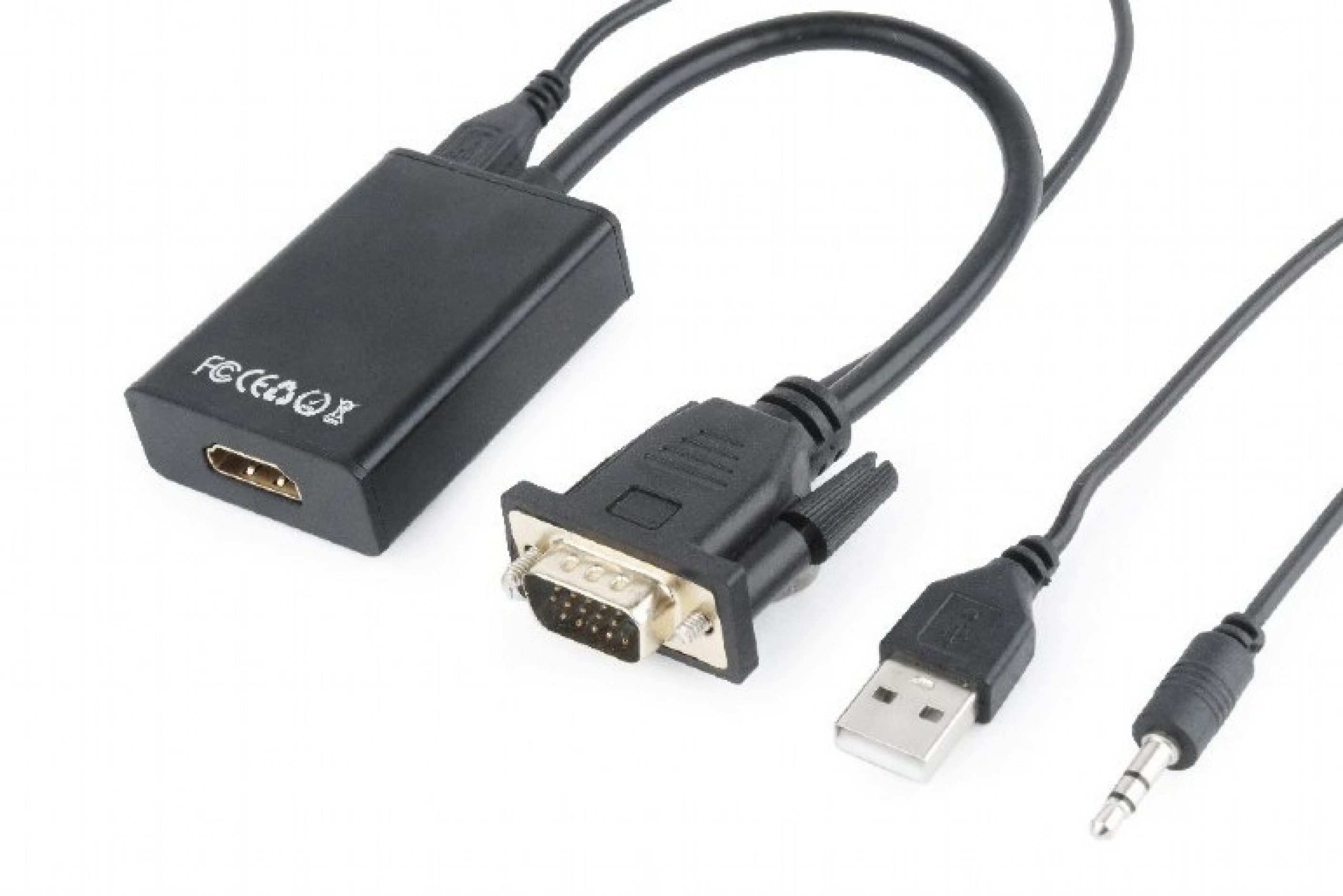 Adaptor VGA la HDMI cu audio si alimentare USB, Gembird A-VGA-HDMI-01