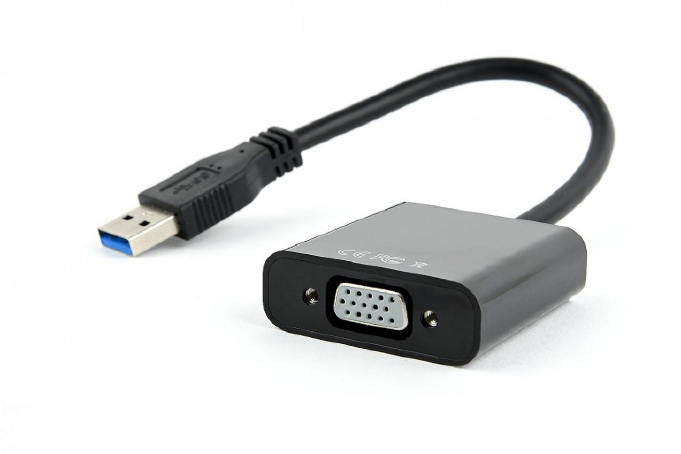 Father Droop cinema Adaptor USB 3.0 la VGA T-M 0.15m, Gembird AB-U3M-VGAF-01