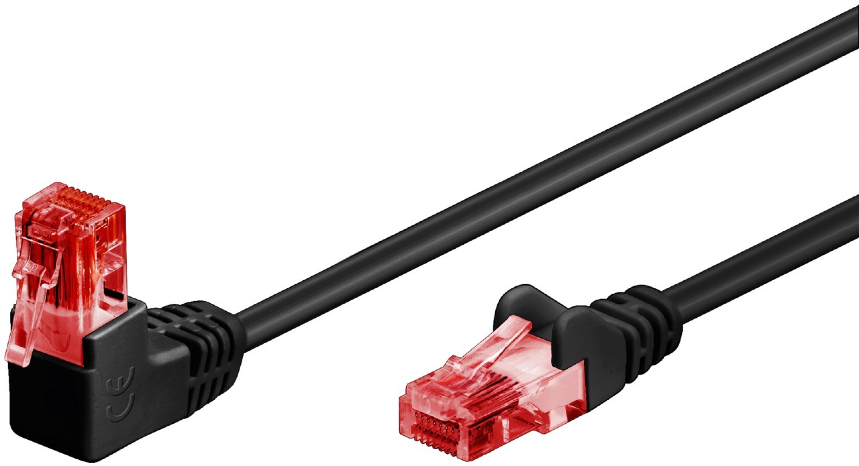 Cablu de retea 6 cu 1 grade 10m Negru, Goobay G51519