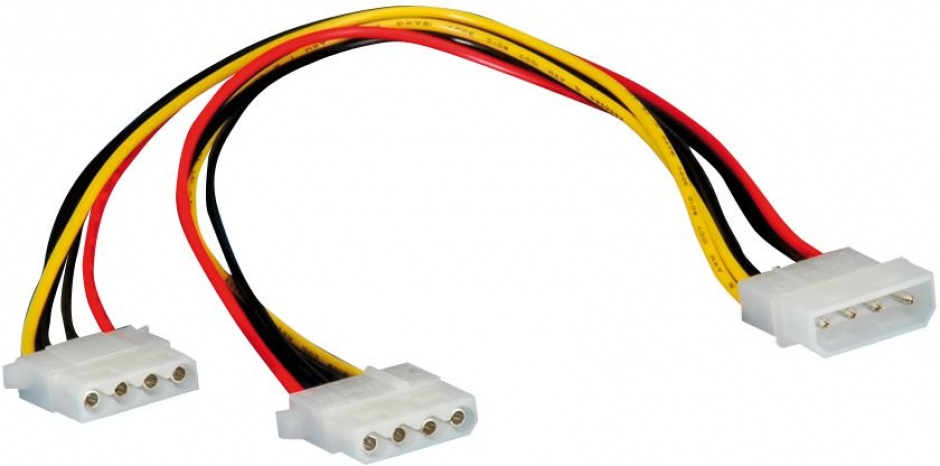 Cablu de alimentare Molex la 2 x Molex 0.3m, Roline 11.03.1005 conectica.ro