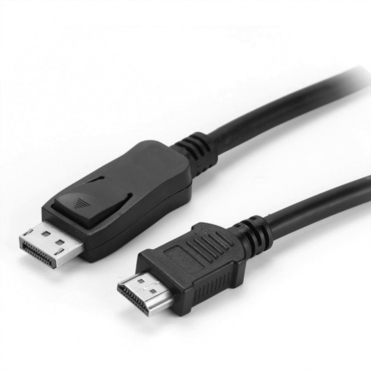 Cablu Displayport la HDMI 10m T-T Negru, Value 11.99.5784 imagine noua