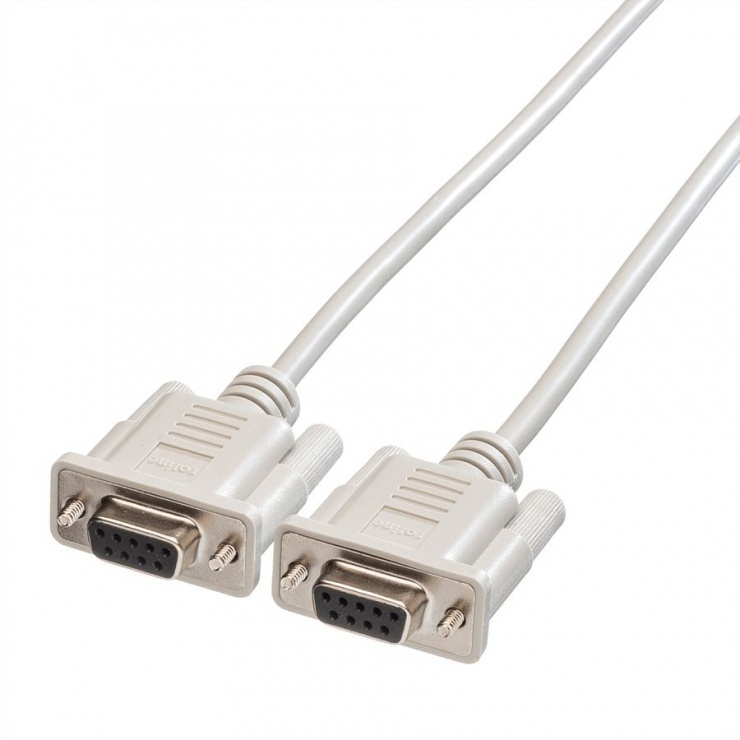 Cablu Serial RS232 DB9 M – M 1.8m, Roline 11.01.5918 conectica.ro