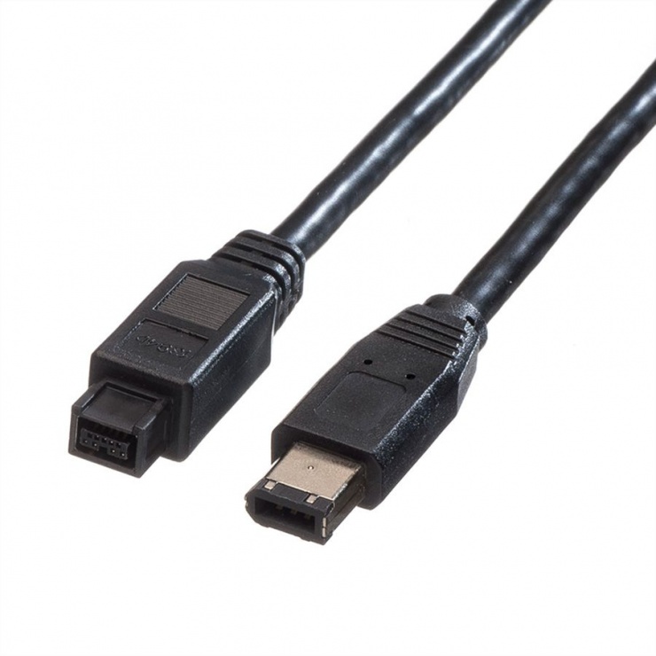 Cablu Firewire 9 pini la 6 pini 1.8m, Roline 11.02.9618 conectica.ro