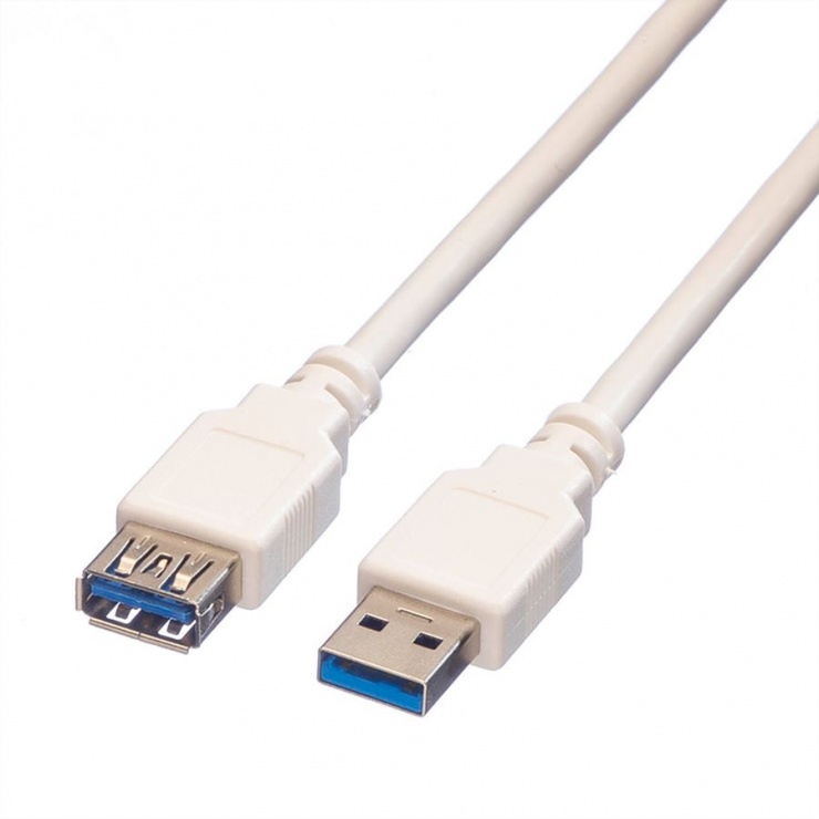 Cablu prelungitor USB 3.0 T-M 1.8m, Value 11.99.8978 1.8m imagine noua 2022