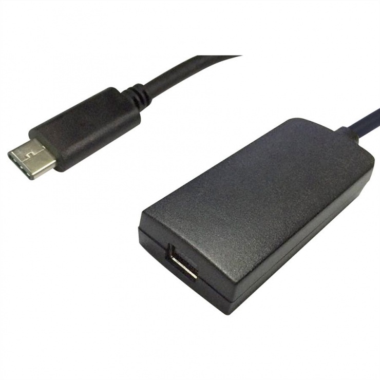 Adaptor USB-C la Mini Displayport 1.2 T-M Negru, Value 12.99.3226 conectica.ro