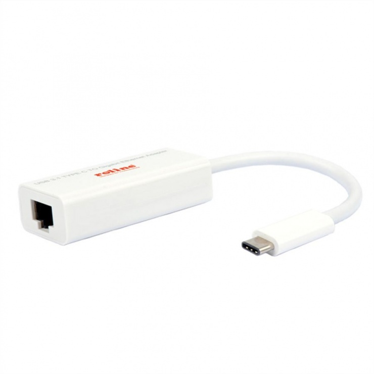 Placa de retea USB 3.1 tip C la Gigabit, Roline 12.02.1109 conectica.ro imagine noua 2022