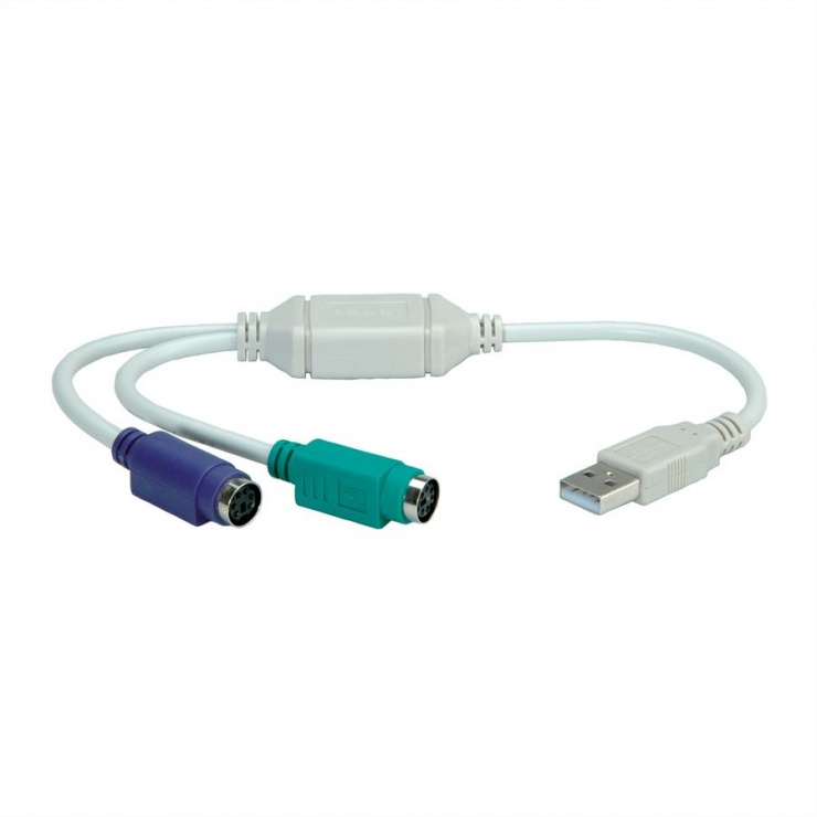 Adaptor USB la 2 X PS/2 T-M, Value 12.99.1075
