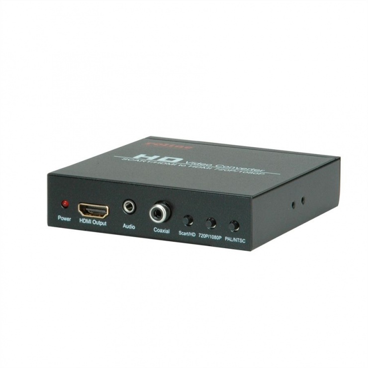 Convertor SCART + HDMI la HDMI 720p / 1080p, Roline 14.01.3463 imagine noua