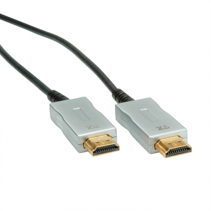 Cablu UHD HDMI Activ Optical (AOC) 4K@60Hz T-T 50m, Roline 14.01.3482 imagine noua