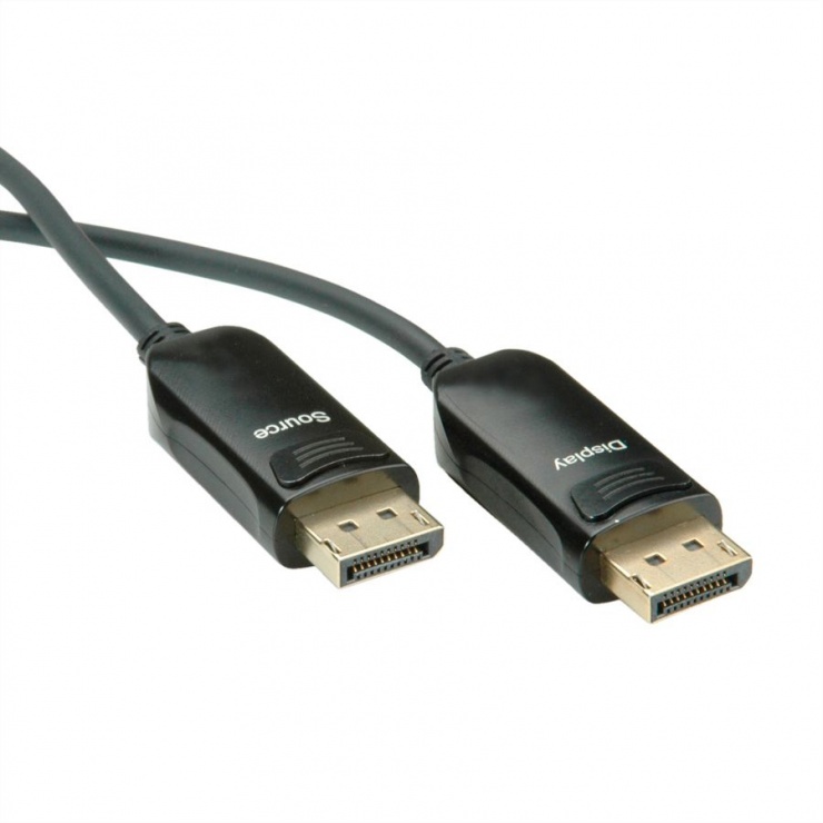 Cablu Displayport v1.2 UHD activ (AOC) T-T 50m, Roline 14.01.3492 conectica.ro imagine noua tecomm.ro