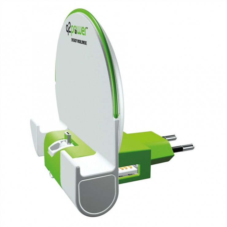 Dock & incarcator priza cu micro usb 2.1a, q2power 19.07.1594