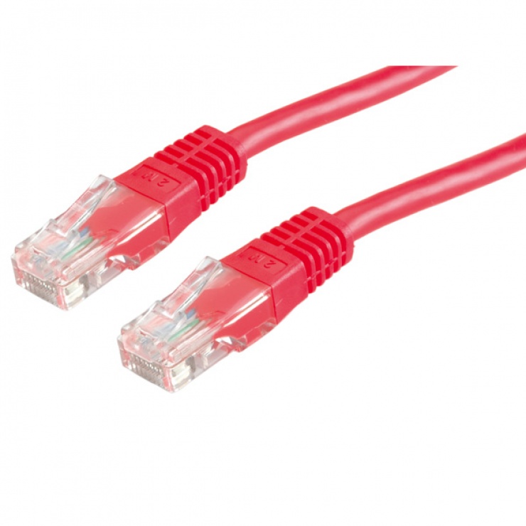 Cablu retea UTP Value Cat.6, rosu 2m, 21.99.1541 conectica.ro