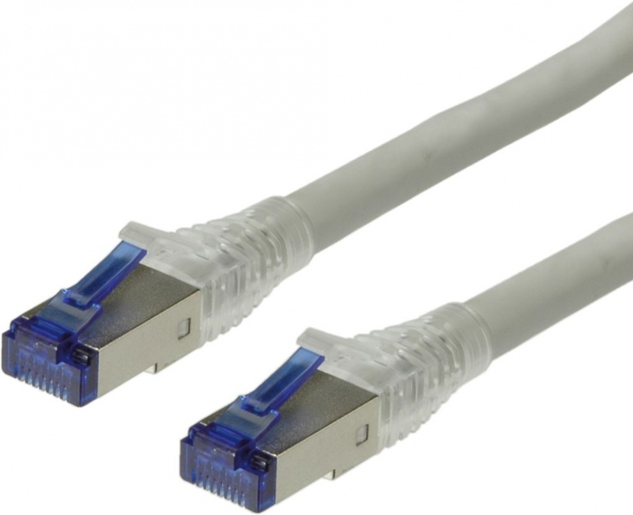 Cablu de retea S/ FTP (PiMF) Cat.6A fir solid LSOH gri 20m, Roline 21.15.0874 imagine noua