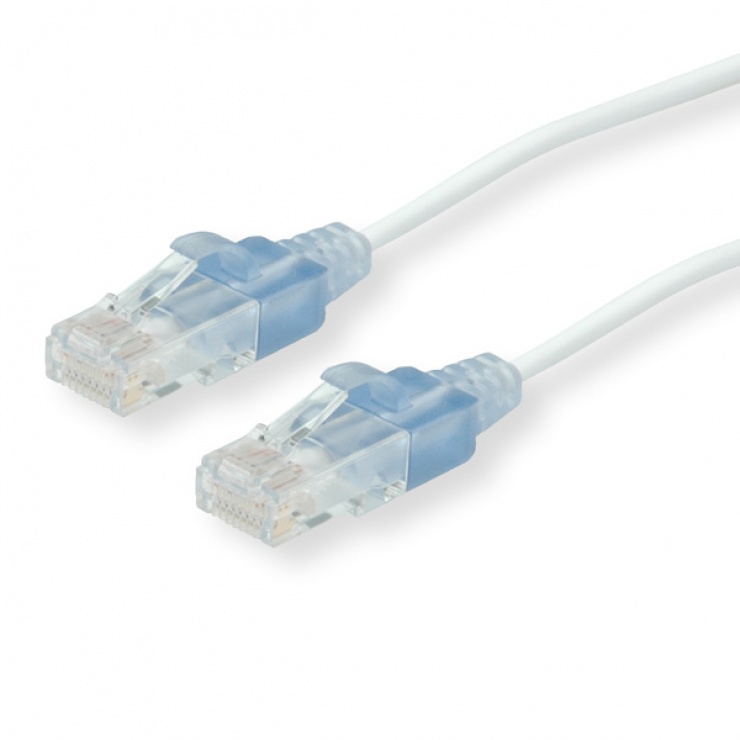 Cablu UTP cat 6A Slim Alb 2m, Roline 21.15.0972 conectica.ro