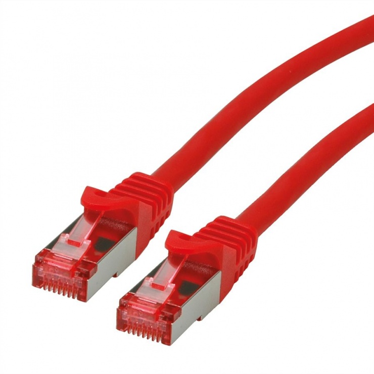 Cablu de retea sftp cat 6 component level lsoh rosu 20m, roline 21.15.2619