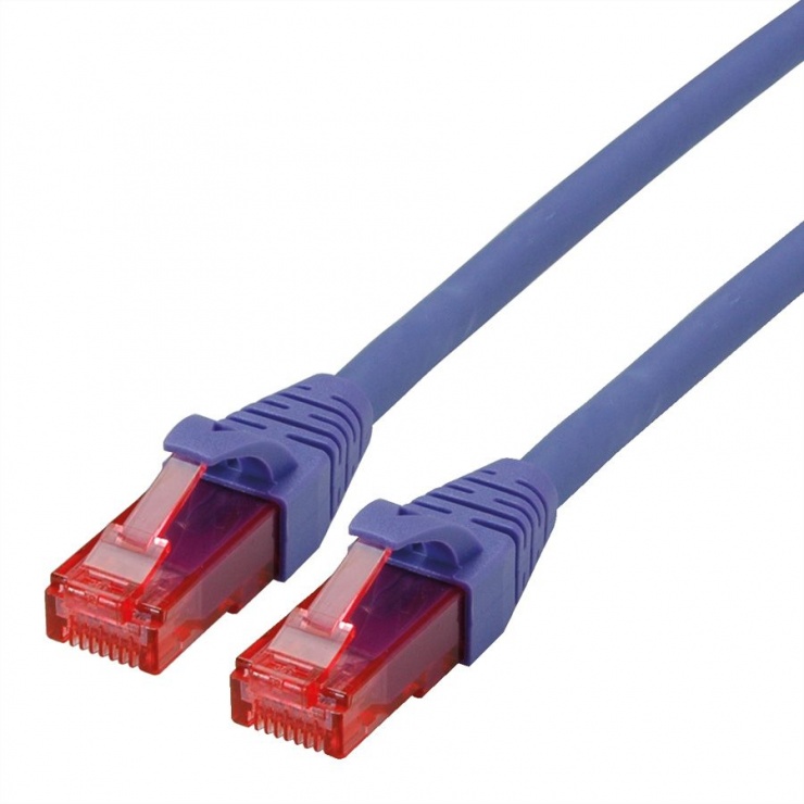 Cablu de retea UTP Cat.6 Component Level LSOH violet 0.5m, Roline 21.15.2900 conectica.ro