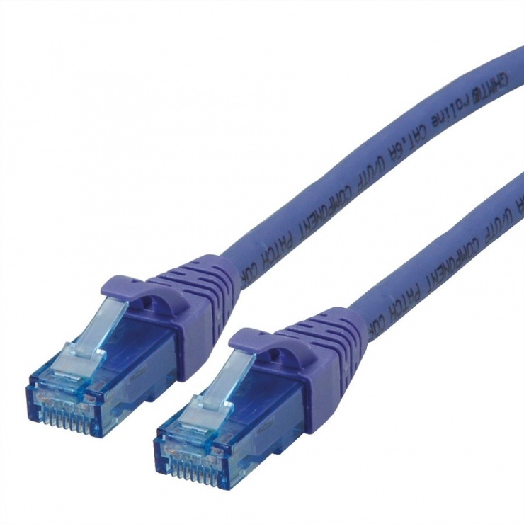 Cablu de retea UTP Patch Cord Cat.6A Component Level LSOH violet 15m, Roline 21.15.2928 conectica.ro