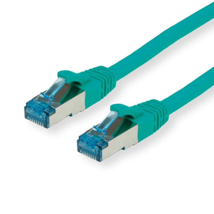 Cablu retea S-FTP cat 6a Verde 3m, Value 21.99.1943 conectica.ro