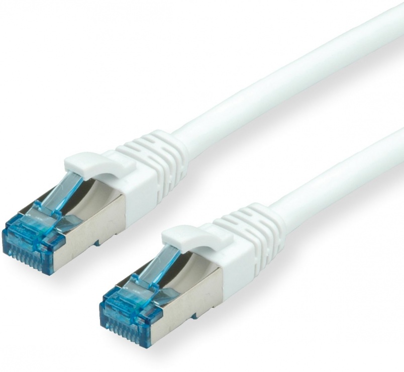 Cablu retea S-FTP cat 6a alb 7m,&hellip;