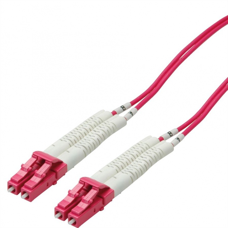 Cablu fibra optica LC-LC OM4 cablu flexibil (unghi) 2m, Value 21.99.8792 imagine noua