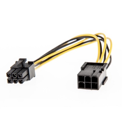 Cablu prelungitor PCI Express 6 pini T-M 0.2m, Lindy