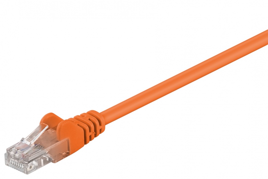 Cablu de retea utp cat 5e 7.5m orange, goobay w95245