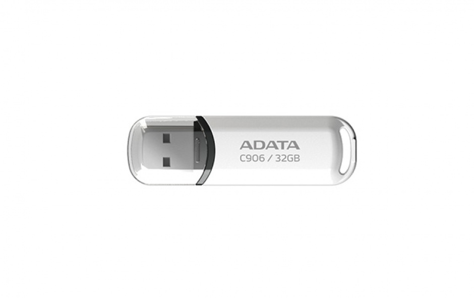 Stick USB 2.0 cu capac 32GB C906 Alb, ADATA