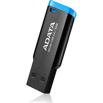 Stick usb 3.0 32gb adata uv140 black & blue