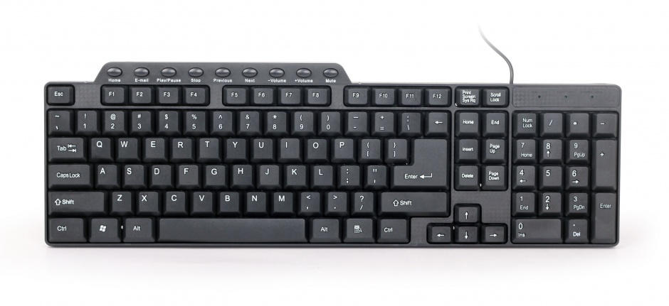 Tastatura Multimedia USB Negru, GEMBIRD KB-UM-104