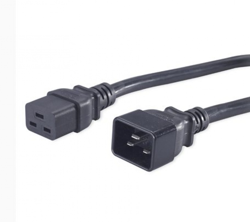 Cablu de alimentare PC 230V 16A 1.5m IEC 320 C19 – IEC 320 C20, kpsa015 conectica.ro