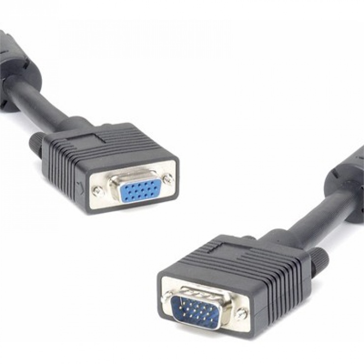Cablu prelungitor VGA T-M 25m Negru, KPVC25 conectica.ro