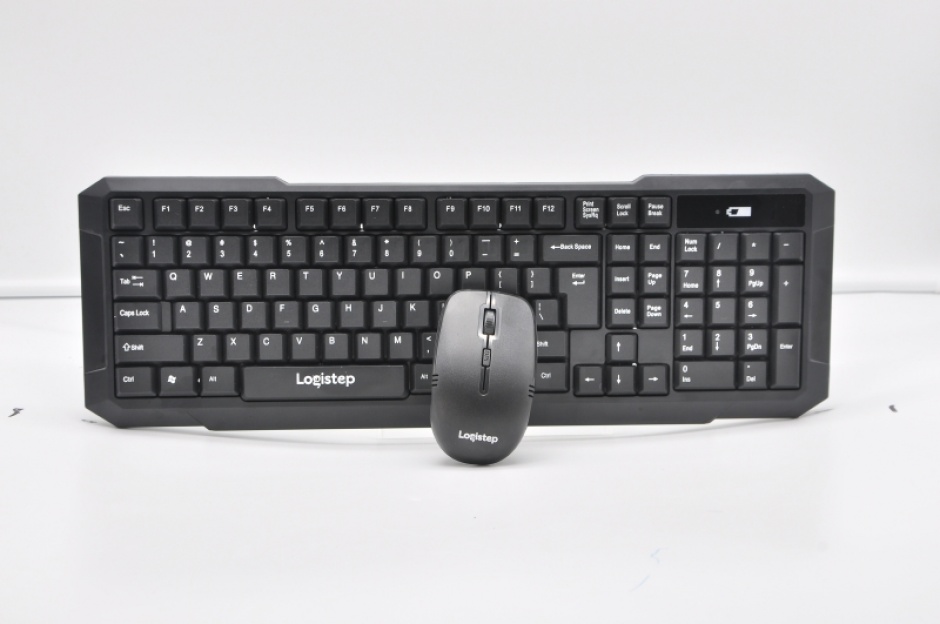 Kit tastatura + mouse wireless negru, logistep lsdk-0011