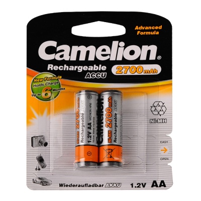 Acumulatori aa ni-mh 2700mah, blister 2 buc, camelion, nh-aa2700bp2 