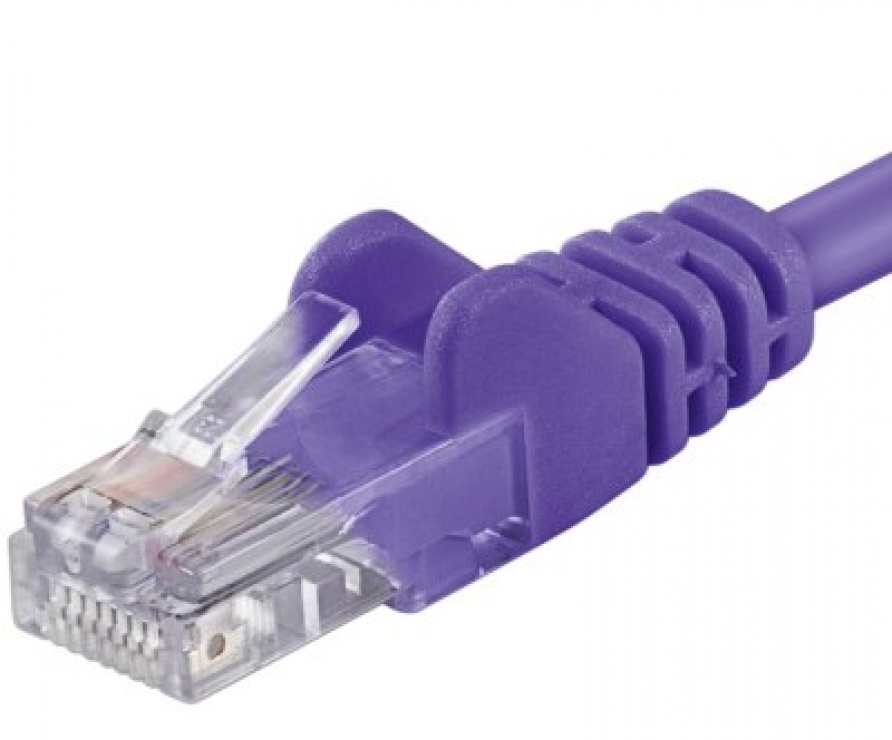 Cablu retea UTP cat.5e 1.5m mov, SPUTP015V conectica.ro