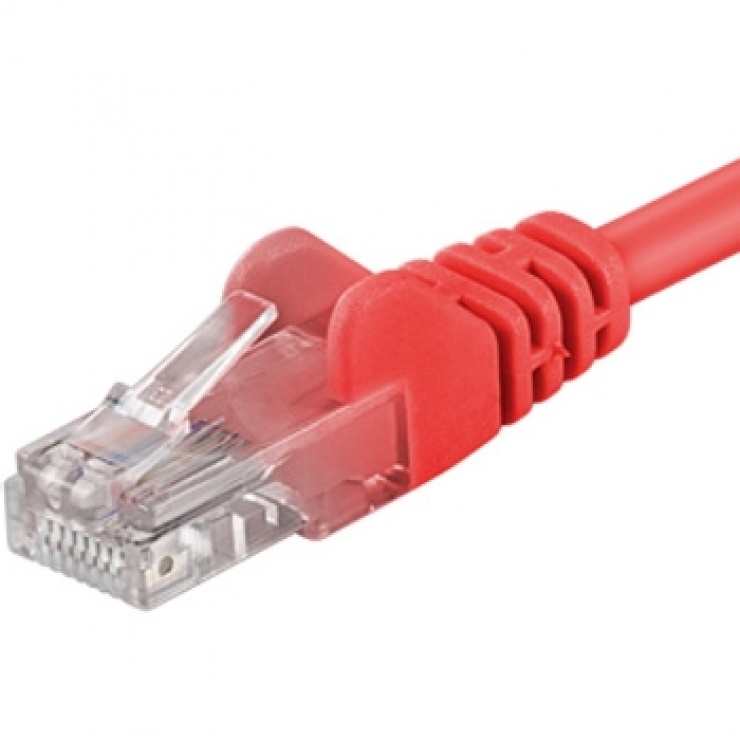 Cablu retea utp cat.5e rosu 2m, sputp02r