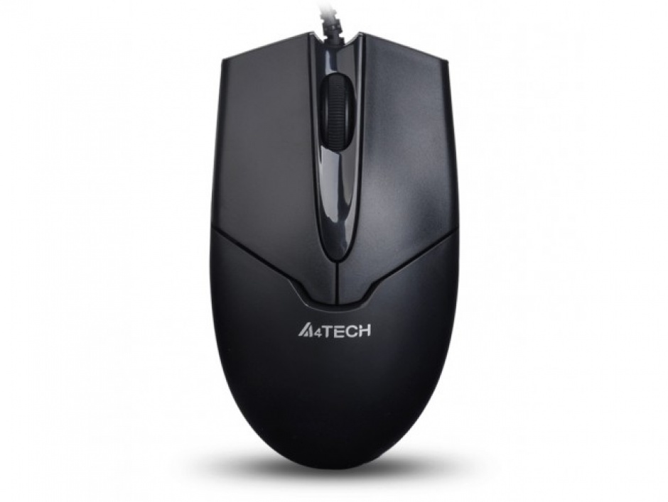 Mouse cu fir usb v-track padless negru, a4tech n-301 