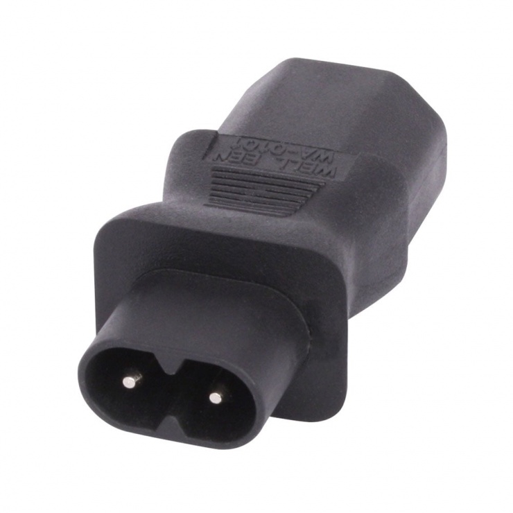 Adaptor iec c8 2 pini casetofon iec c13 3 pini t-m, lindy l30451
