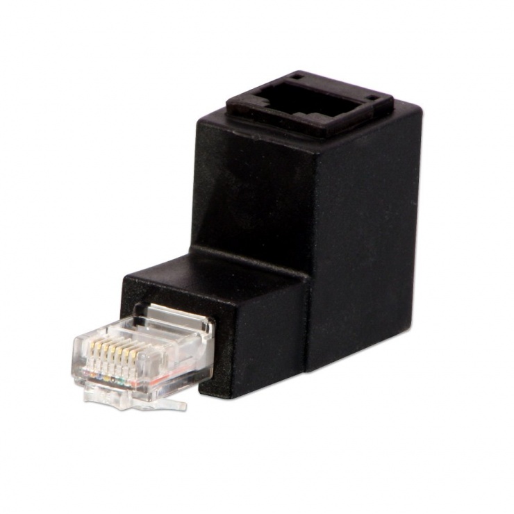 Adaptor rj45 cat5e/6 unghi jos, lindy l71151