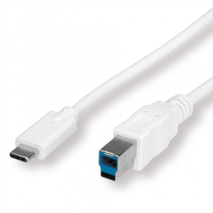 Cablu usb 3.0 tip c la tip b 1.8m t-t alb, value 11.99.8880
