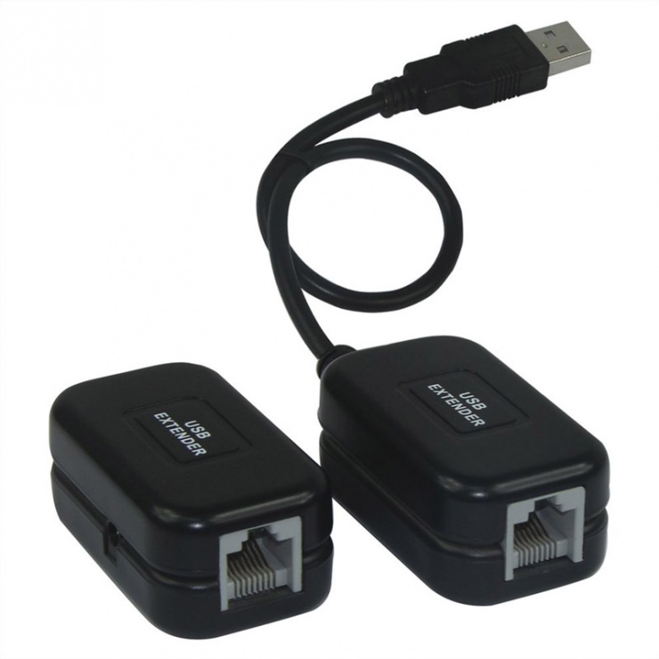 Extender usb 2.0 prin cablu lan 50m, value 12.99.1122