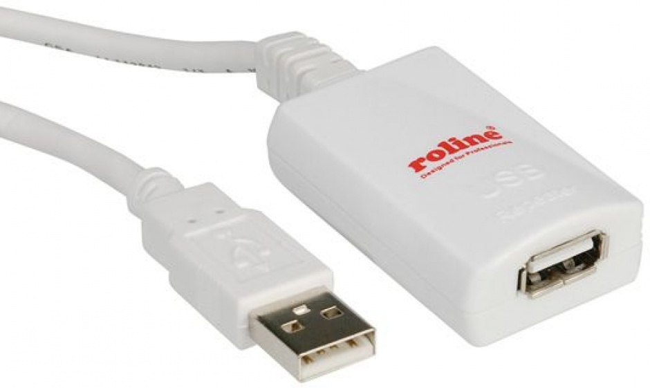 Cablu prelungitor USB 2.0 activ T-M 5m, Roline 12.04.1088 12.04.1088