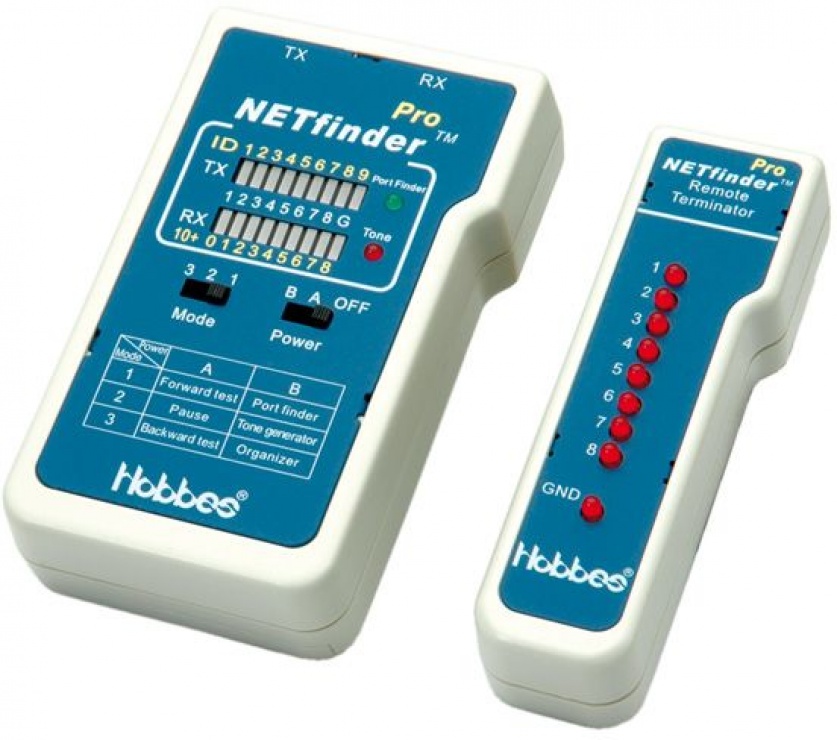 NETfinder Pro cable tester, HOBBES 256555 HOBBES conectica.ro imagine 2022 3foto.ro