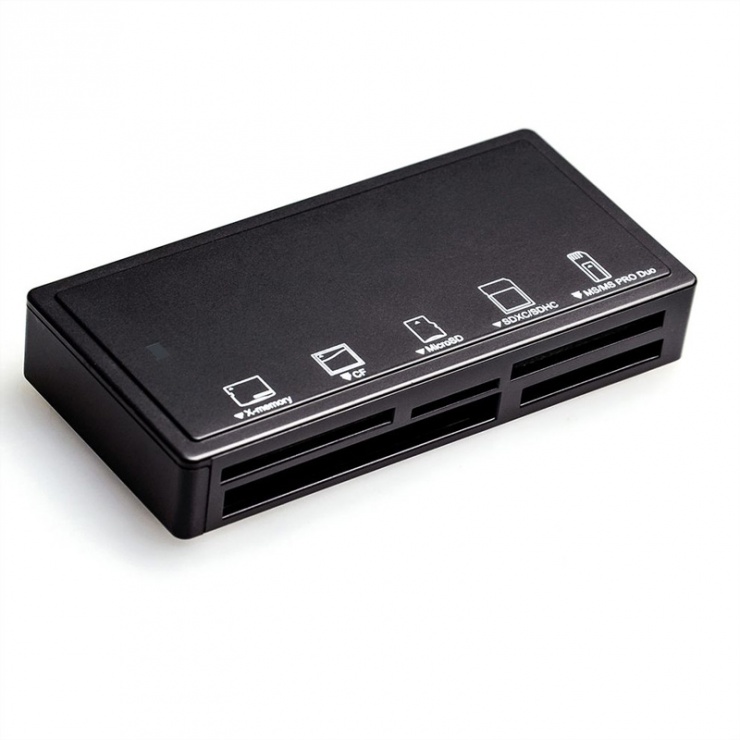 Cititor de carduri USB 3.0 Negru, Roline 15.08.6248 conectica.ro