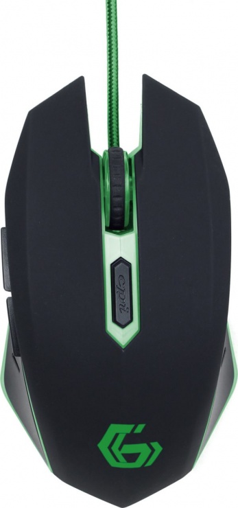 Mouse gaming green, gembird musg-001-g