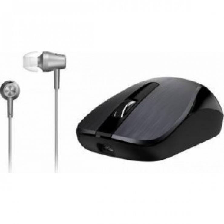 Kit mouse + casti mh-8015 iron gray, genius