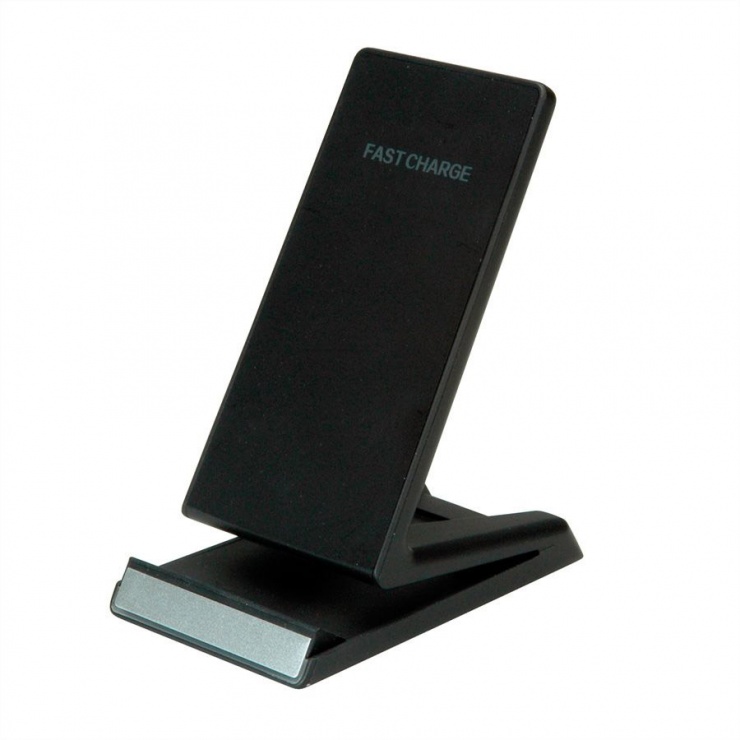 Stand smartphone cu incarcare wireless fast charge 10 w, roline 19.11.1010