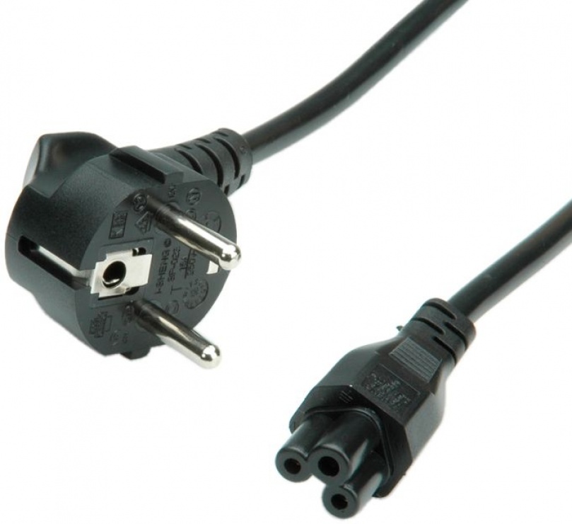 Cablu de alimentare MYCON IEC320 la C5 Mickey Mouse 1.8m negru, CON2308 conectica.ro