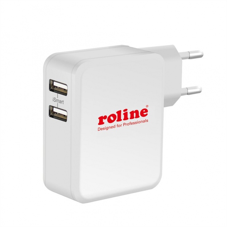 Incarcator priza cu 2 x usb 4.8a, roline 19.11.1026